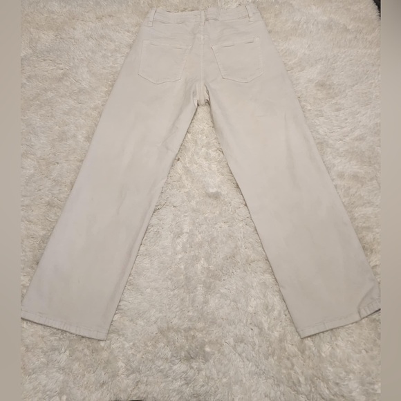 LOS ANGELES VERVET High-rise Straight Crop Stretch Cream Sz. 30x26 EUC - Picture 3 of 10